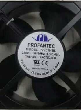P2207HBL台湾进口为宏风机20572 AC230V高转速大风量散热风扇