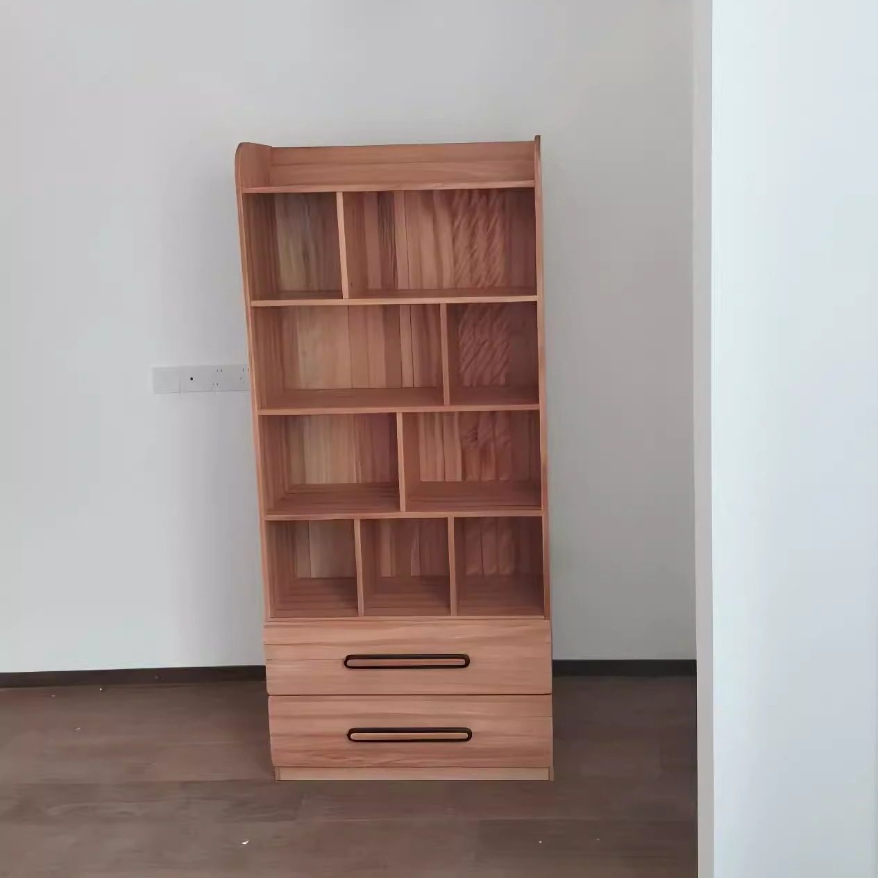 红檀木全实木儿童书架书柜开放书柜抽屉柜储物柜绘本书架木蜡油