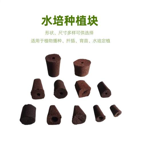 炭泥定植海绵扦插播种育苗水培块
