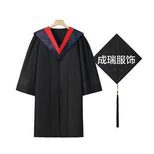 高端贡绒学位学士服博士服导师服大学生毕业礼服文理科本科硕士服