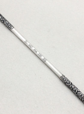 巧马高端高档999纯银如意金箍棒摆件男式银手镯孙悟空男士情侣纯