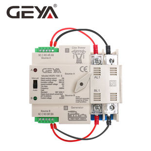 GEYA格亚PC级W2R双电源自动转换开关2P63A100A切换器适配器220V2P