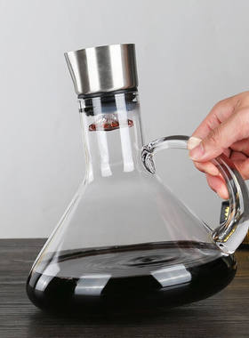 山德堂创意红酒醒酒器家用高档白酒葡萄酒醒酒器轻奢水晶快速醒酒