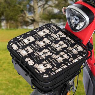 T电动车车筐内胆包防尘防雨带盖电瓶车车篮防水包带盖自行车娄内