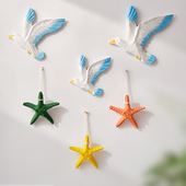 地中海风格 饰壁饰鸟 创意海鸥飞鸟海鸟海洋摆设壁饰壁挂件背景墙装