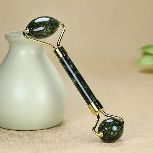 藏玉药王石脸部按摩器天然玉石女手动玉推提拉紧致美容神器滚轮