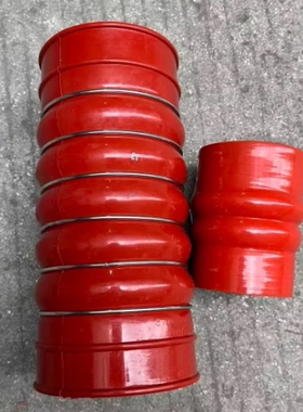 适配福田欧曼GTL EST中冷管 中冷器胶管 超能版中冷器红色胶管