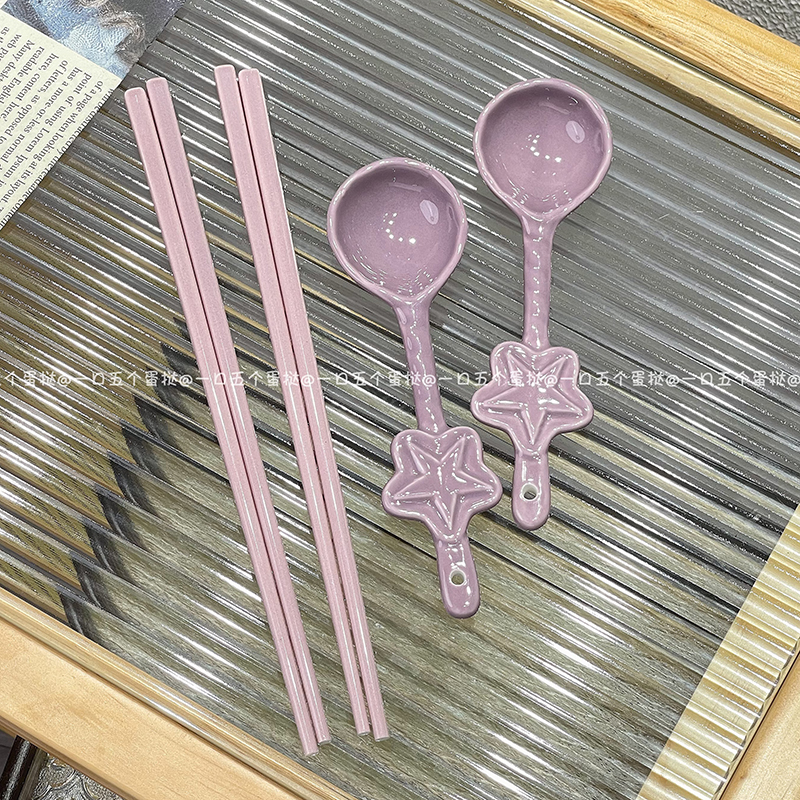 卡通筷子勺子叉子套装收纳盒