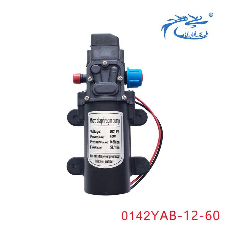 隔膜泵10012v60w热销电动微型增压泵家用耐高温度水泵自吸直流
