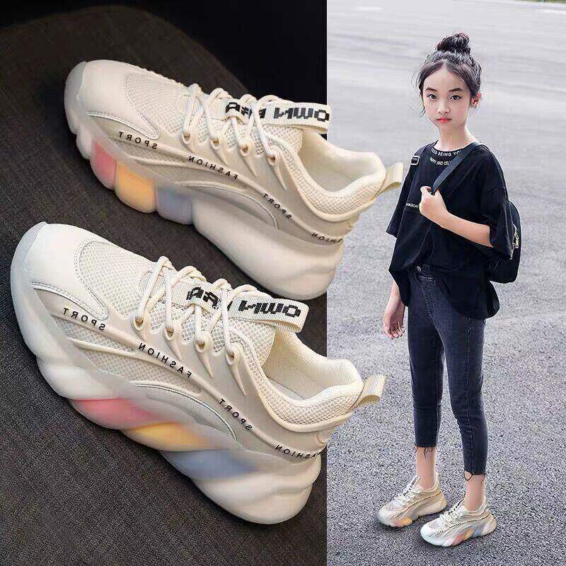 next MaxM儿童运动鞋2026夏季新款中大童春款秋冬女童小白网鞋子