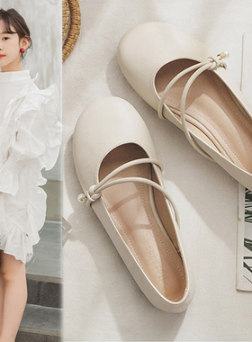 英国Netx女童小皮鞋2024新款儿童软底中大童单鞋洋气玛丽珍公主鞋