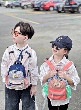 英国netx KISS儿童书包幼儿园防走失轻便女童双肩包男孩出游背包