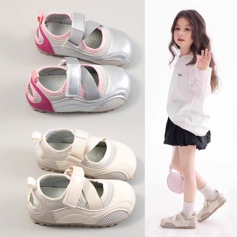 GSRG女童鞋子儿童沙滩运动凉鞋2026夏季新爆款宝宝泡芙透气小白鞋