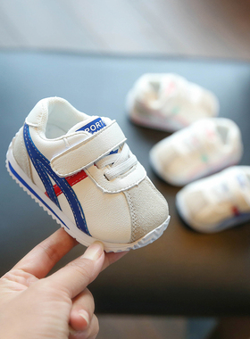 GSRG婴儿鞋子男童机能学步鞋防滑软底洋气阿甘鞋女宝宝休闲学步鞋