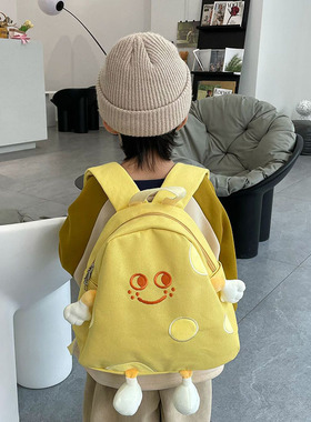 英国netx Kiss儿童书包幼儿园小宝宝奶酪双肩包外出轻便卡通背包