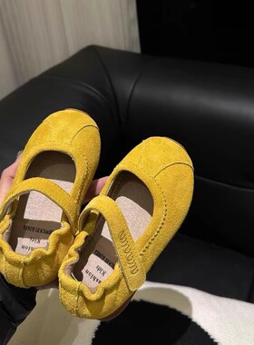 GSRG韩版女童勃肯公主鞋2025春夏新款儿童玛丽珍皮鞋软底鞋