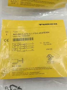 图尔克TURCK传感器 NI2-Q9,5-AP6-0,1-F议价