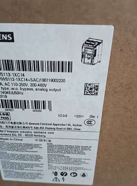议价西门子软启动器3RW5113-1XC14，