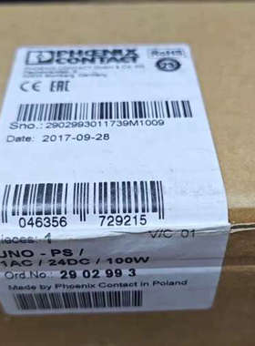 议价商品菲尼克斯2902993 UNO-PS/1AC/24DC/10