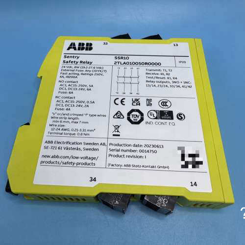 议价全新ABB继电器Sentry SSR10，型号2TLA0
