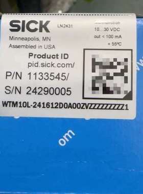 议价SICK西克 激光测距传感器  WTM10L -241612
