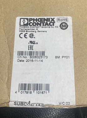 议价菲尼克斯2761606 SUBCON 15/M-SH D-S