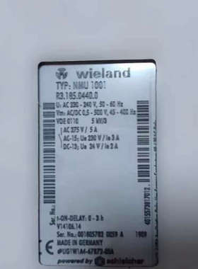 威琅wieland继电器NMU1001 R3.185.0