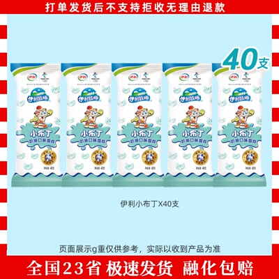 100支伊利小布丁经典奶油口味冰淇淋家庭装雪糕整箱批冷饮冰激凌