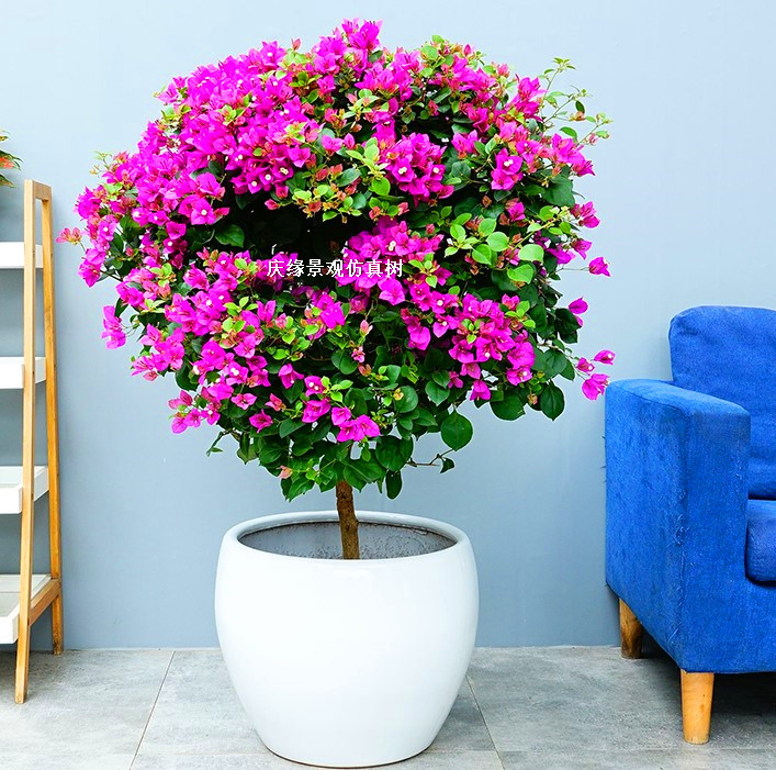 1落地绿植仿真三角梅花树 人造家居客厅大堂装饰仿真三角梅树