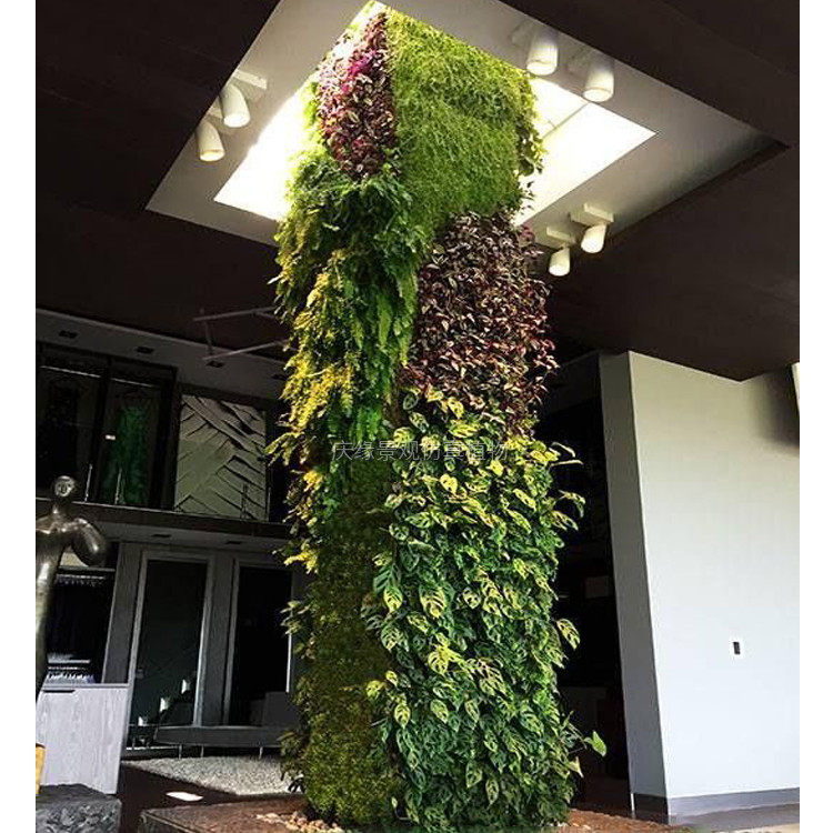 仿真绿植墙酒店公司们前景观摆示美化假花假草人造植物墙