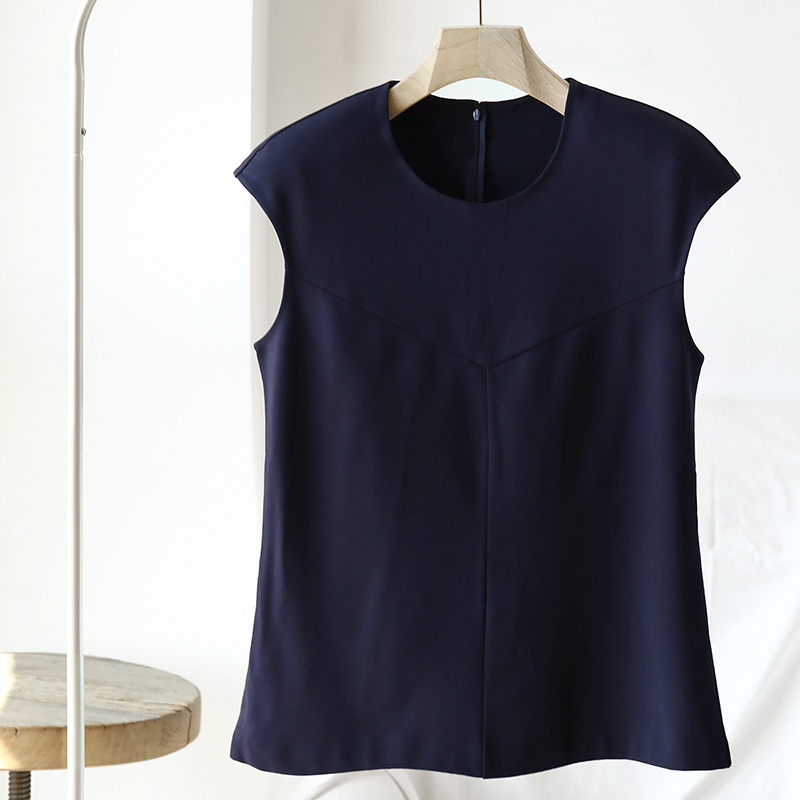 简约女士套头坎肩背心无袖休闲风