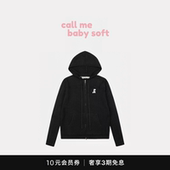 RR毛衣外套 女秋冬款 callmebabysoft韩国小众潮牌连帽针织开衫