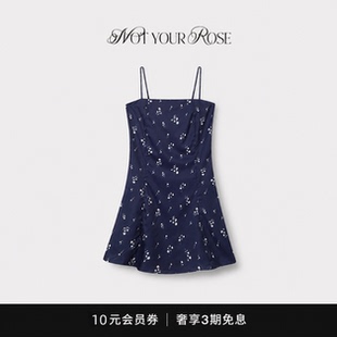 【现货】韩国Notyourrose系带花卉吊带裙新款碎花度假风纯欲女