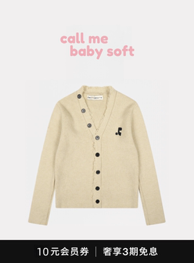 ●callmebabysoft韩国小众潮牌毛边V领针织开衫女rr修身毛衣外套