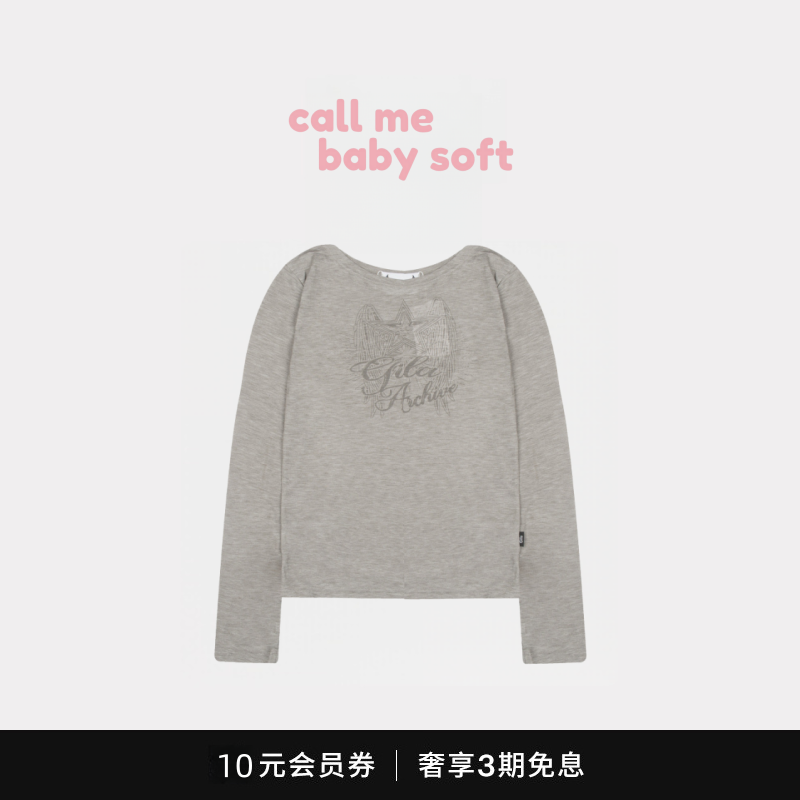 【现货】callmebabysoft金智秀同款韩国星星翅膀长袖T恤打底衫女,运动服/休闲服装,运动T恤,淘宝优惠券,粉丝福利购,淘宝优惠卷