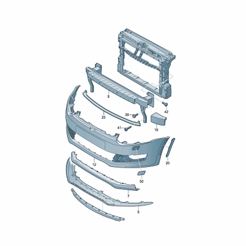 2023适配11-18款两厢新波罗polo水箱框架龙门架水箱保护架前大框