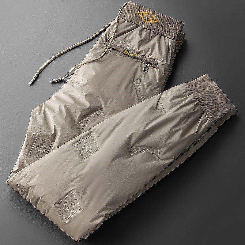 MAROLIO~天花板级别！出口挪威压胶小脚羽绒裤冬天外穿男女保暖裤