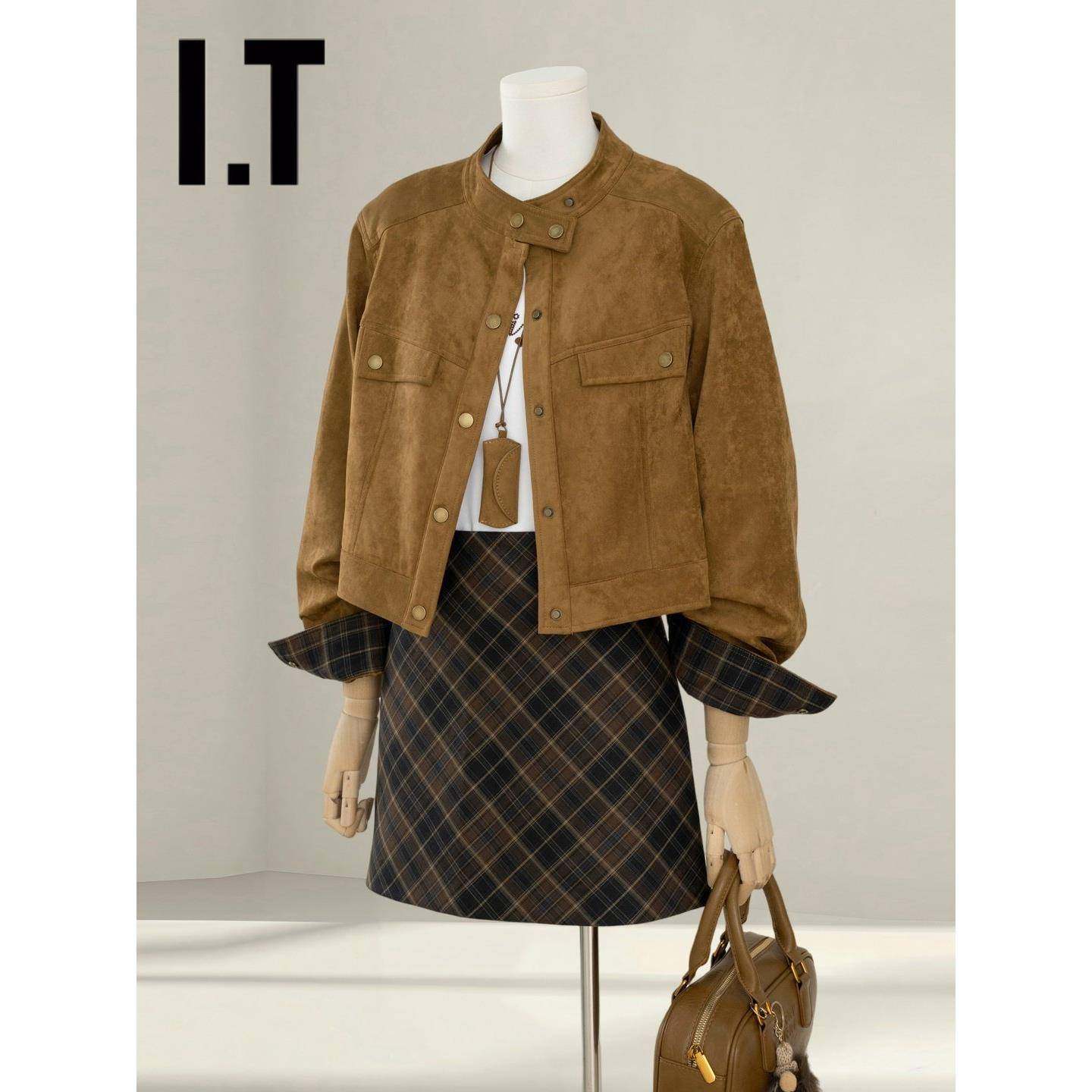 新品香港春秋新款覆古美拉德麂皮绒外套女休闲小个子工装短款夹克,女装/女士精品,短外套,淘宝优惠券,粉丝福利购,淘宝优惠卷