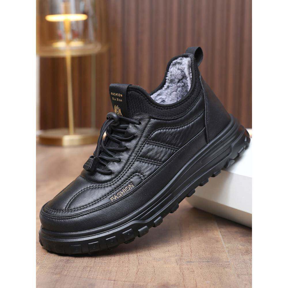 老北京布鞋男冬季加绒保暖大棉鞋中老年人防滑软底厚底休闲爸爸鞋