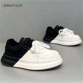 ROSE 真皮厚底潮流时尚 男鞋 经典 ELEGANT 新款 时尚 拼色休闲鞋 百搭