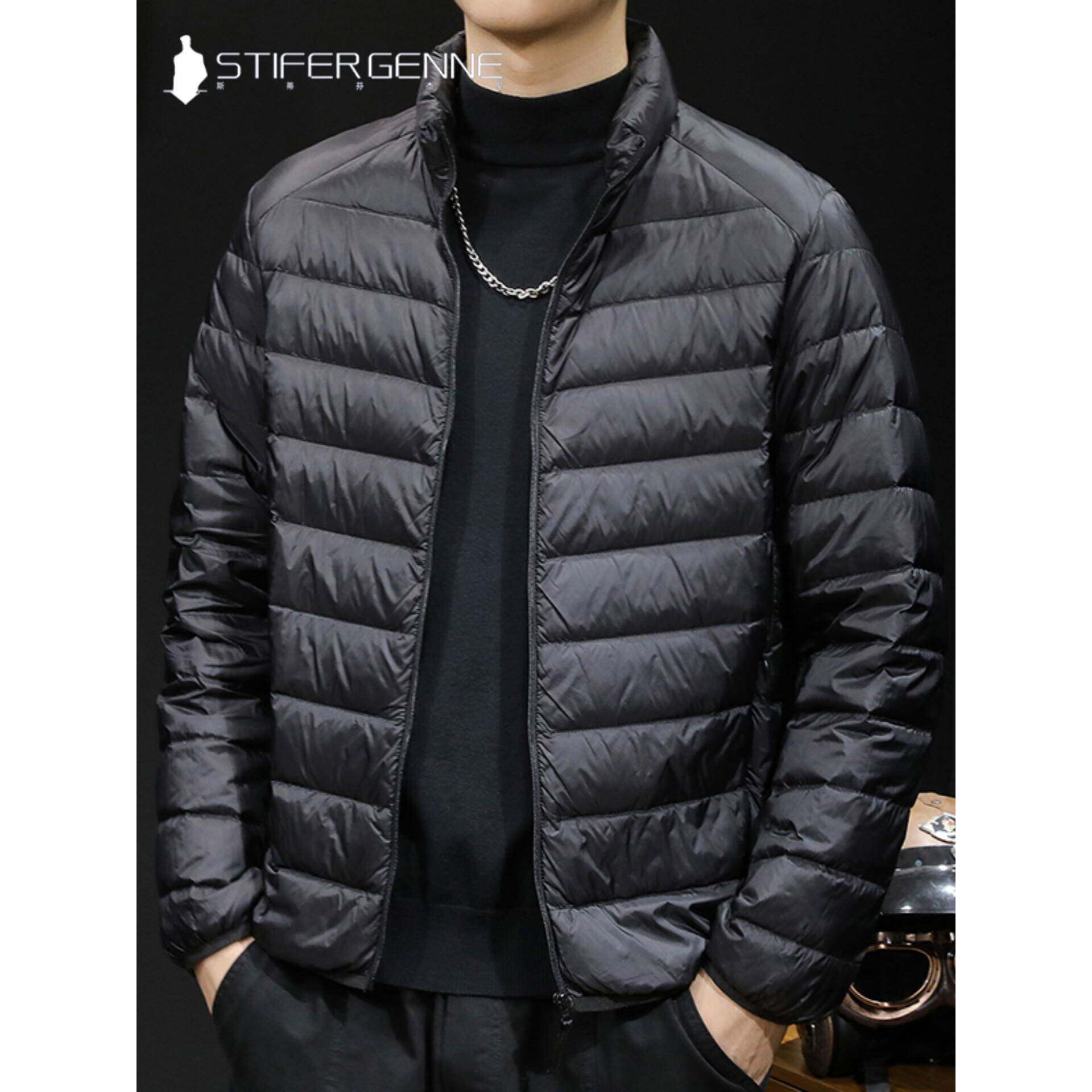 STIFER GENNE轻薄羽绒服男冬季2025新款白鸭绒保暖男士短款外套潮