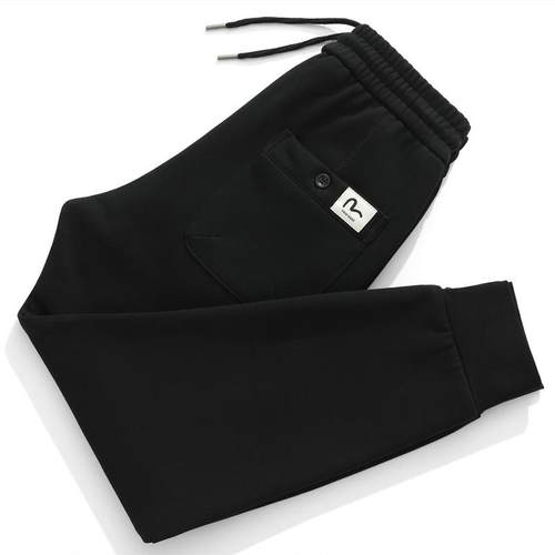 Mostarsea~秋冬款弹力束脚裤男休闲运动裤修身收口小脚裤加绒卫裤