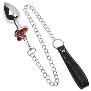 私密发金属铃铛常规圆形肛塞 成仁輕趣自愈 调情另类玩具 爱抚