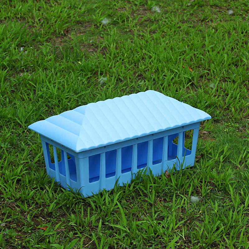 大容量鸟禽食槽自动漏食槽下料喂食器可装玉米信鸽赛鸽用品用具