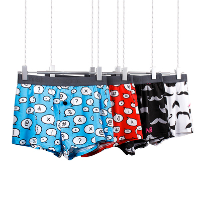 韩版性感中腰四角短裤