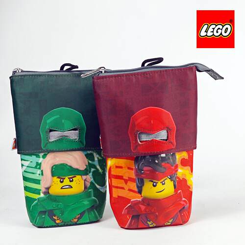 正版LEGO乐高乐园同款太空人笔袋创意可伸缩学生礼物多功能收纳袋
