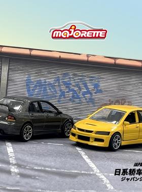 Majorette美捷轮日系三菱evo9思域typeR日产GTR进口合金车模以上