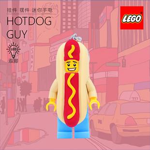 正版 LEGO 乐高热狗香蕉人网红LED发光汽车挂件钥匙扣圣诞生日礼物