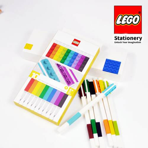 LEGO创意进口文具圆珠笔套装乐高