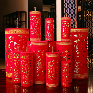 新年装饰坐炮场景布置道具过年春节商场橱窗酒店前台礼炮仗摆件